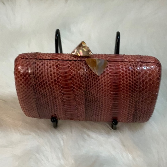 Serpui Marie Snake Clutch/ Crossbody (NWT) - Picture 3 of 13